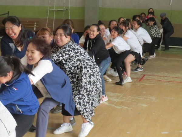 日本語学級の子どもとミニ運動会